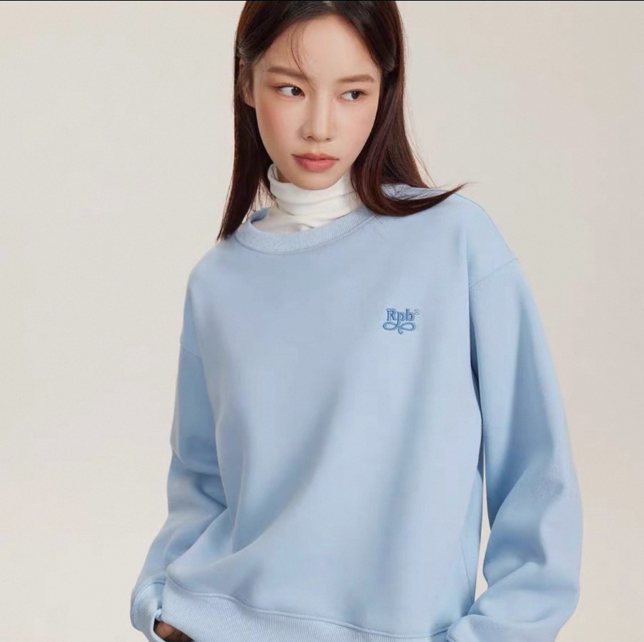 RPB基础款圆领刺绣卫衣