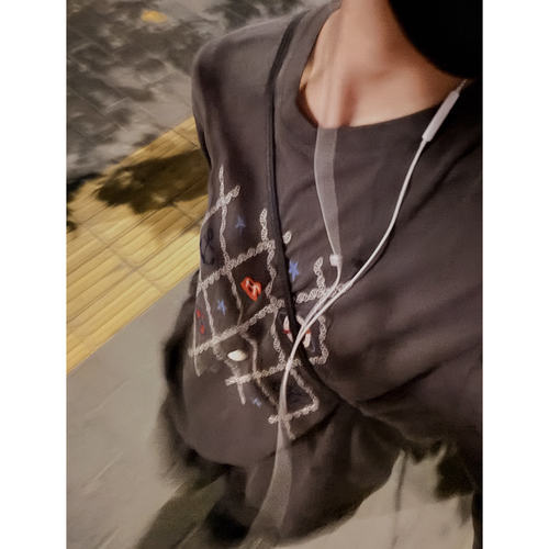 idsister重工刺绣长袖T恤女