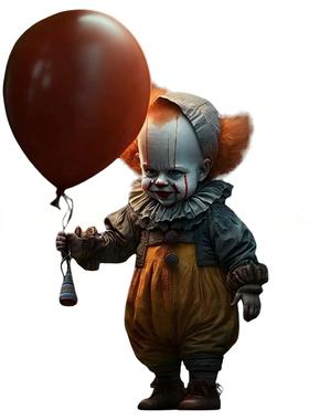 万圣节恐怖跨境新品恐怖电影系列人偶雕像树脂摆件工艺品公仔小丑