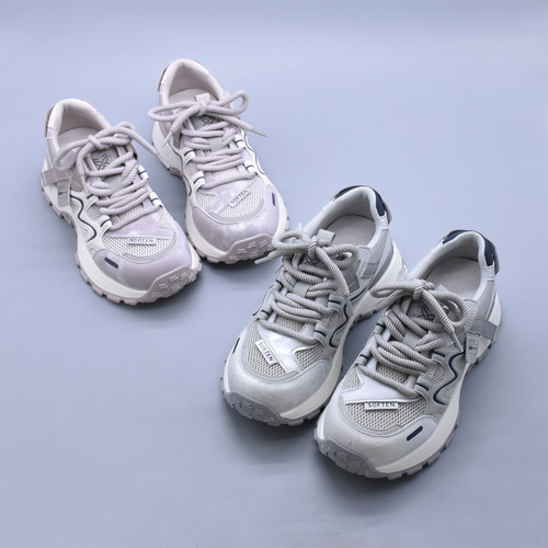 实体单百搭夏季新款软底户外登山鞋休闲鞋增高运动透气网红老爹鞋