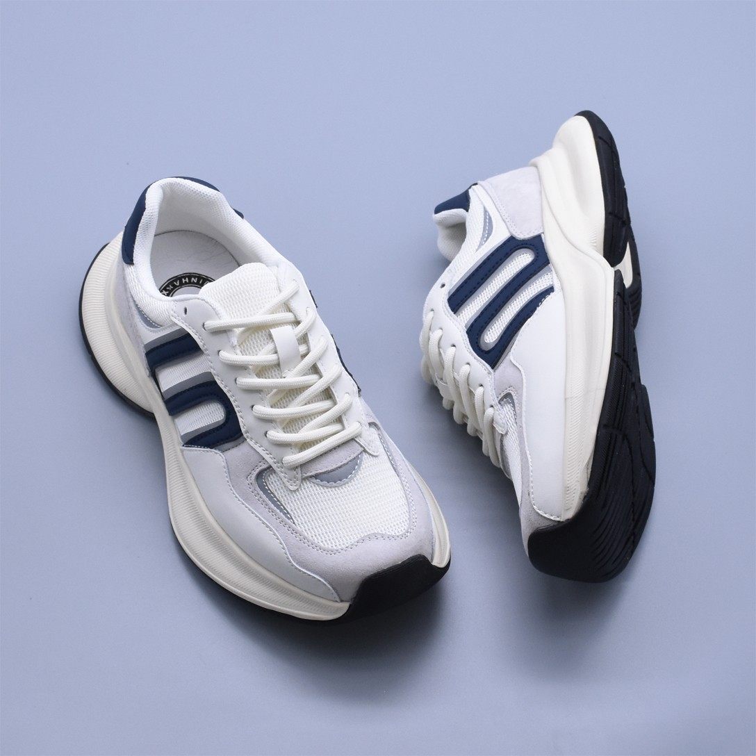 特~厚底老爹鞋增高运动青春软底猪皮百搭休闲鞋松糕防滑软底包邮