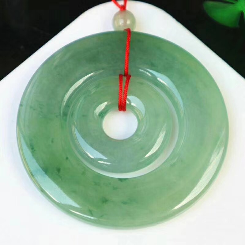 世代好翡翠冰糯种子母扣