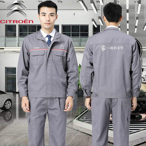 Новый Dongfeng Citroen с длинными рукавами набор рабочей одежды Auto 4S Магазина послепродажных рабочую одежду для весенней и осенней