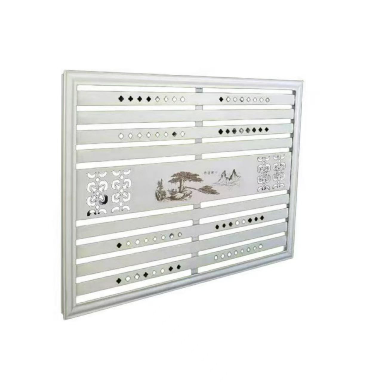 暖气罩 定做铝合金 家用仿钢印花白木纹地暖罩暖气防尘罩暖气片罩