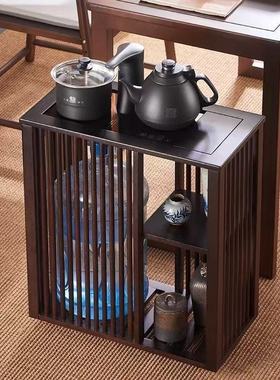 中式环保E1级竹质茶台边柜整装烧水烧水边柜专责格调边桌