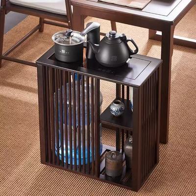 中式环保E1级竹质茶台边柜整装烧水烧水边柜专责格调边桌