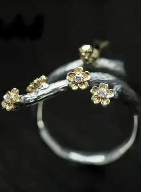 Vintage Dead e Blossom Bird Ring Lucky Ring Personalized Boh