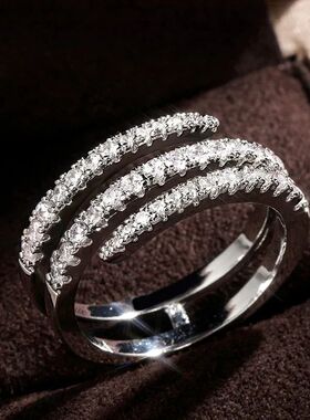 Huitan Fashion Surround Shaped Finger Rings for Women Shiny