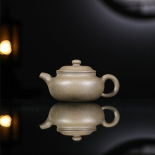 复古功夫茶具小容量单壶 家用泡茶壶宜兴手工紫砂壶原矿豆青砂中式