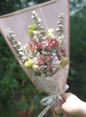 干花满天星礼袋节日毕业