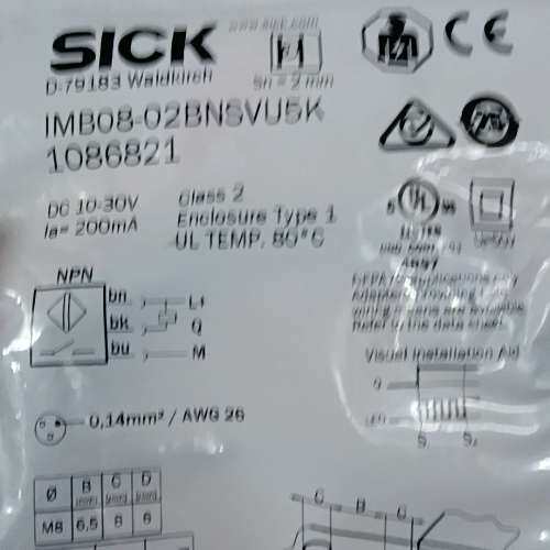 （议价)SICK西克接近传感器IMB08-02BNSVU5K，型