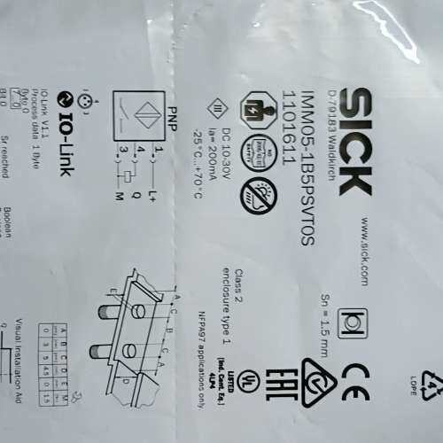 （议价)SICK西克接近开关IMM05-1B5PSVT0S，