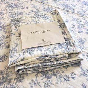 出口美国LAURA ASHLEY田园风碎花纯棉床盖三件套双面用夹棉花床单