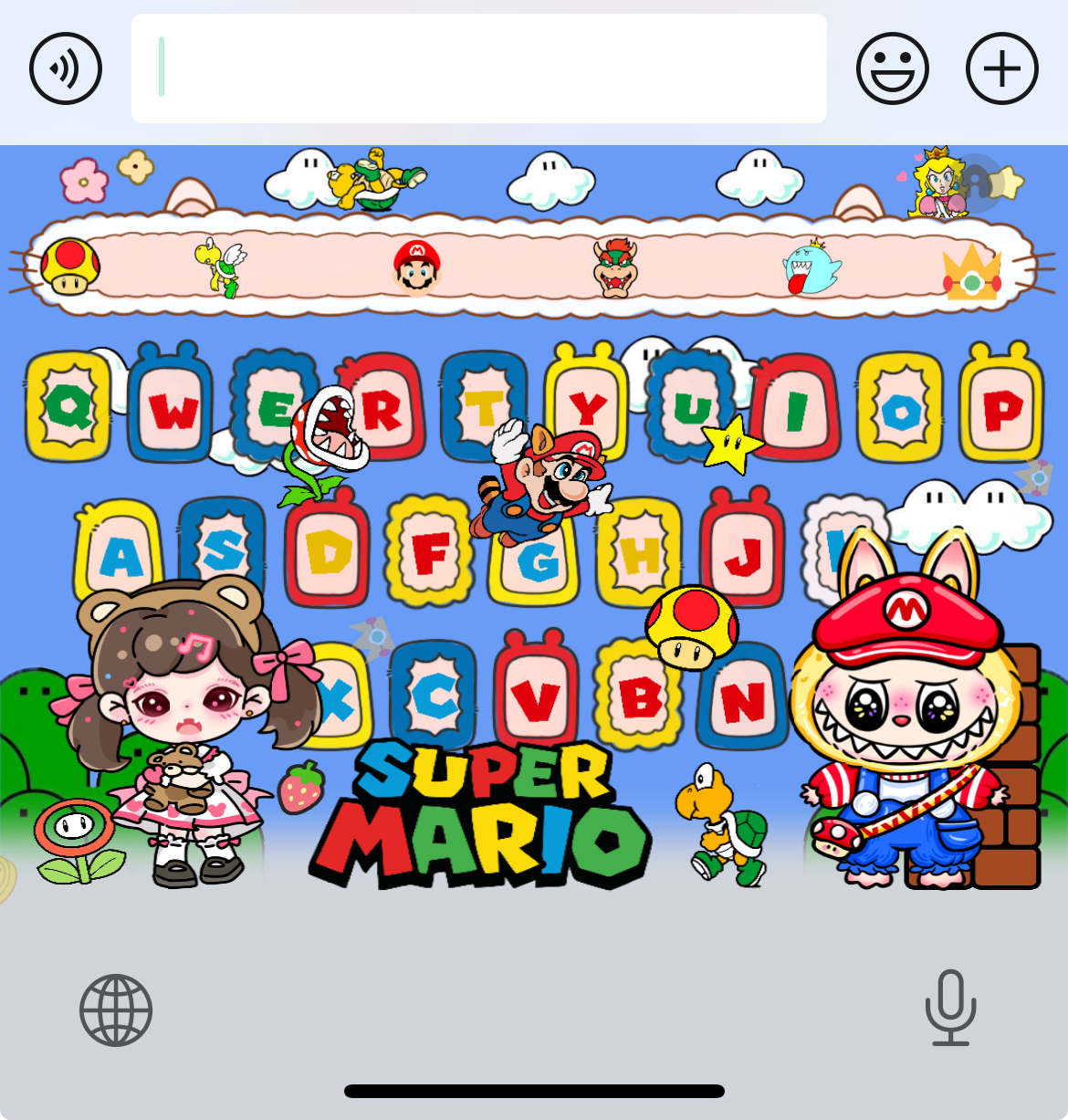 马里奥拉布布/ios苹果安卓百度输入法皮肤键盘动效智能双色双系统