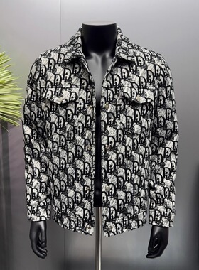 冬季新款轻奢欧货个性提花修身翻领男轻便薄50绒羽绒服夹克厚外套