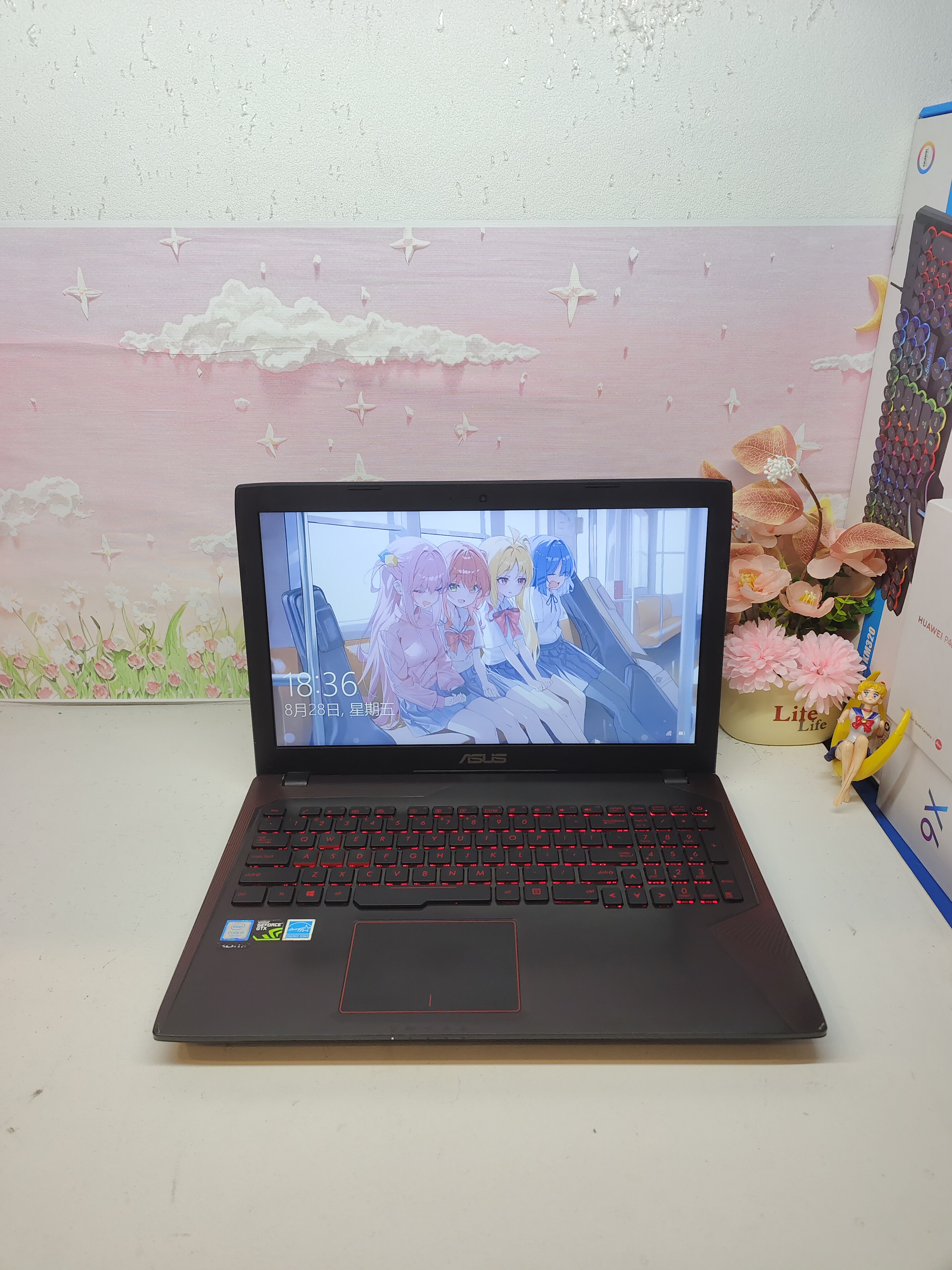 二手华硕游戏本，7代i7四核高性能处理器，GTX1050 4G独立显卡图片
