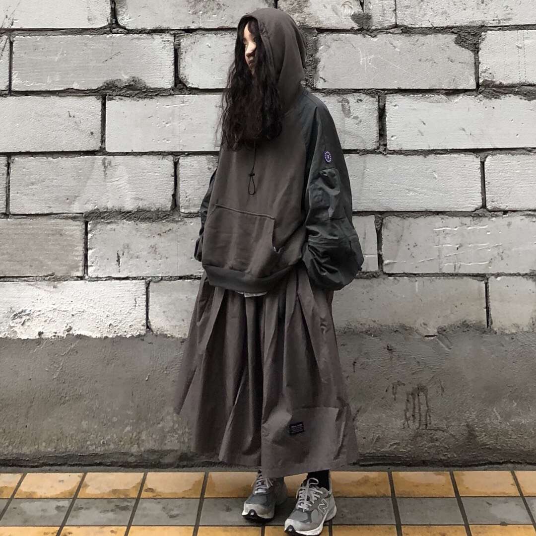 复古半身工装百褶裙 Urban Fringe 日系百搭蓬松防走光双面裙|ruв категории Женская одежда, юбка - от Buy2taobao.com для оказания профессиональной услуги покупки агента Taobao