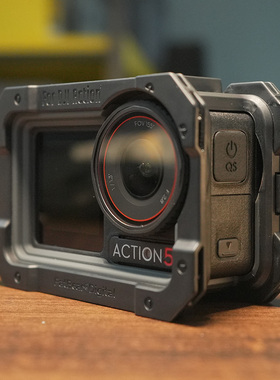 肥熊适用于DJI大疆Osmo Action3/4/5Pro运动相机兔笼保护套ACTION 3/4/5防摔兔笼套战术风格配件保护镜头