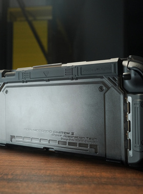 肥熊适用任天堂NS Switch2代 NS2游戏机保护壳战术防摔保护套外壳增强手柄套手柄可拆卸带卡槽配件