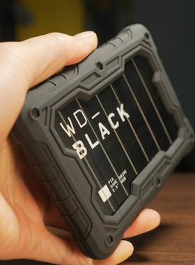 肥熊适用于西数WD_Black P10西部数据黑盘游戏移动硬盘保护套防震防摔保护套军事战术风格防滑硅胶套抗震