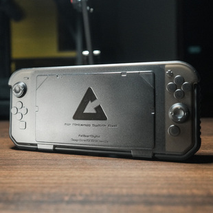 肥熊适用于任天堂NS Switch OLED电玩游戏机保护壳战术防摔保护套外壳增强手柄套手柄可拆卸带卡槽配件
