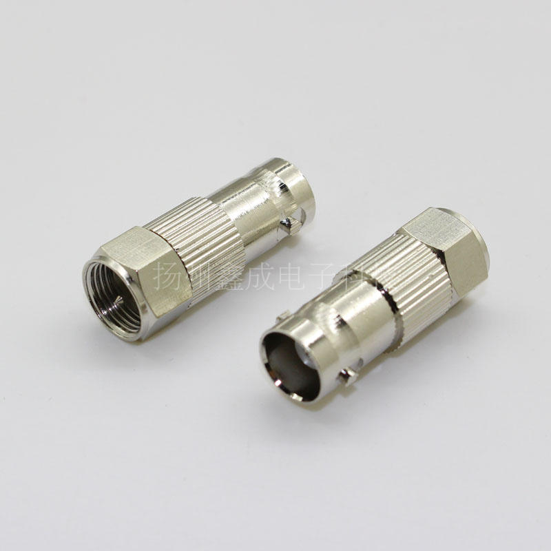 射频同轴连接器 转接头/转换头 F公头转BNC/Q9母座 F头转bnc