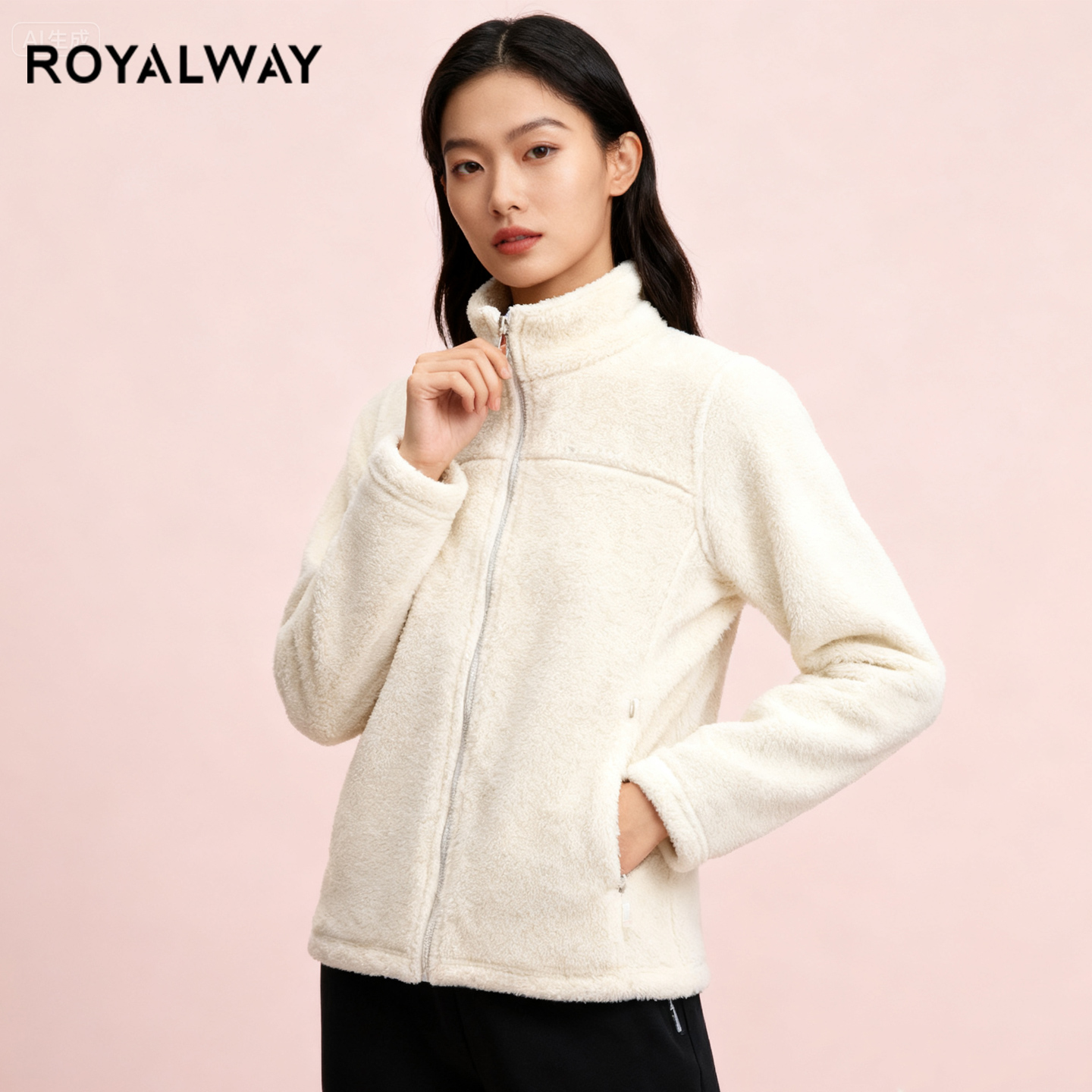 ROYALWAY防风保暖抓绒衣女秋冬季