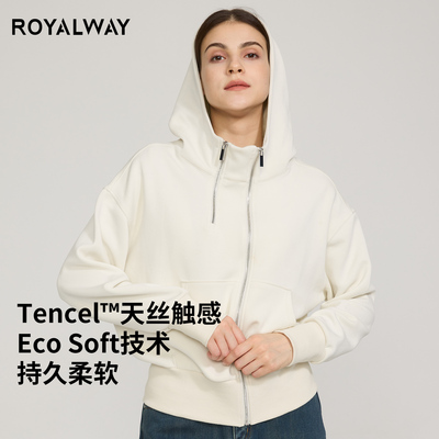ROYALWAY双拉链外套女春秋新款