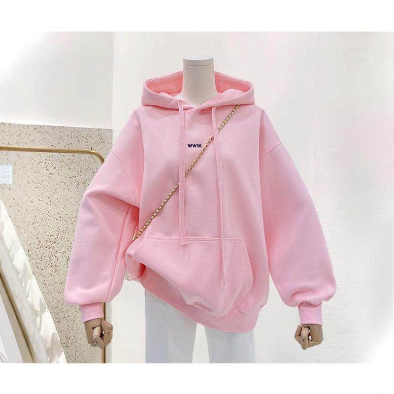 粉色连帽简约卫衣女加绒秋冬新款设计感遮肉显瘦宽松小众上衣外套,女装/女士精品,卫衣/绒衫,淘宝优惠券,粉丝福利购,淘宝优惠卷