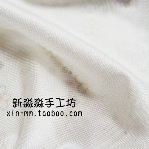 服装diy布料 进口黑白色西瓜粉丝光经编里衬里布内衬里料锦纶打底