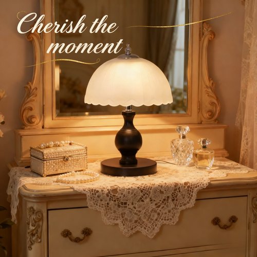 法式中古风台灯卧室床头灯轻奢高级感主卧2025美式复古宋代美学灯