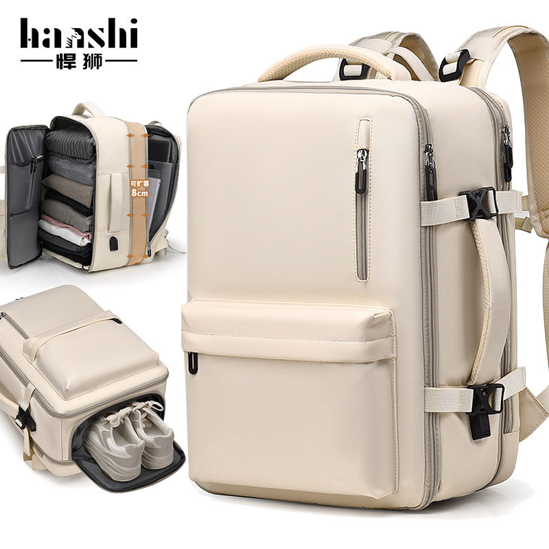 新款时尚男士包高级感大容量女背包潮双肩旅行书包防水电脑包