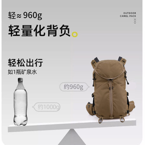 25年新款双肩包徒步登山包男女大容量多功能旅游户外外出旅行背包