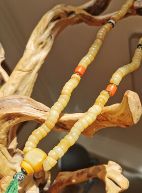 09878藏C腿腿念珠海鲜药师文玩收藏