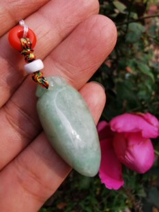 15412创汇期老翡翠福瓜吊坠