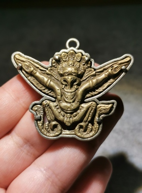 13639  藏传老利马铜大鹏展翅吊坠