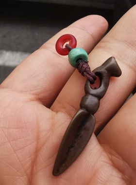 13352小号天铁托甲普巴杵马头金刚杵金刚橛吊坠挂件挂饰小元素