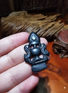 14207 藏传老天铁宝瓶护身牌