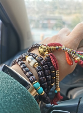 15438藏传金刚菩提108子佛珠串