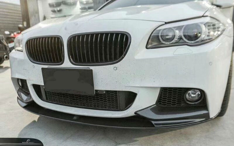 适用宝马F10碳纤维前唇