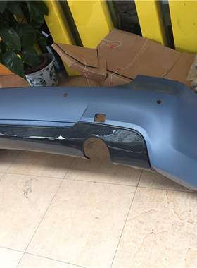 适用于宝马3系E92E93E90 MTECH碳纤后唇包围M-TECH后杠尾唇双边单