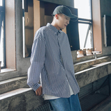 春秋条纹休闲衬衫A360-C227-P55控价78（70%棉27%锦3%氨纶），男装衬衫，电商外29