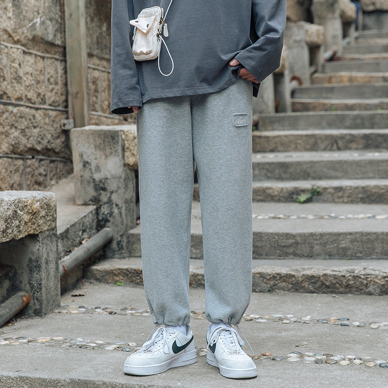 春百搭運動九分褲男休閒褲子 （65%棉35%滌