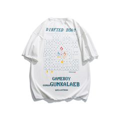 Summer back creative Large Print short sleeve T-shirt cotton