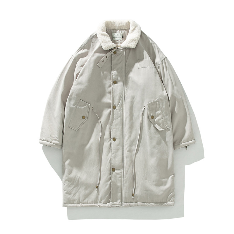 Medium length cotton top and cotton lining polyester