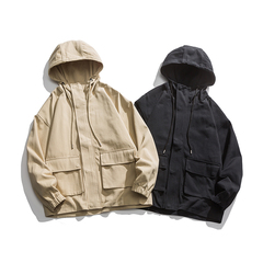 春季簡約工裝夾克棉