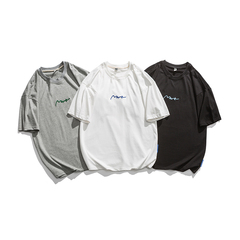 夏季創意繡花短袖T恤 （100%棉）