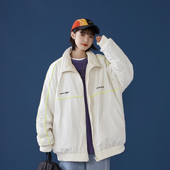 Long sleeve loose jacket polyester wheel on both sides in winter