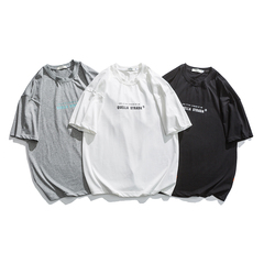 夏季青少年字母印花短袖恤棉