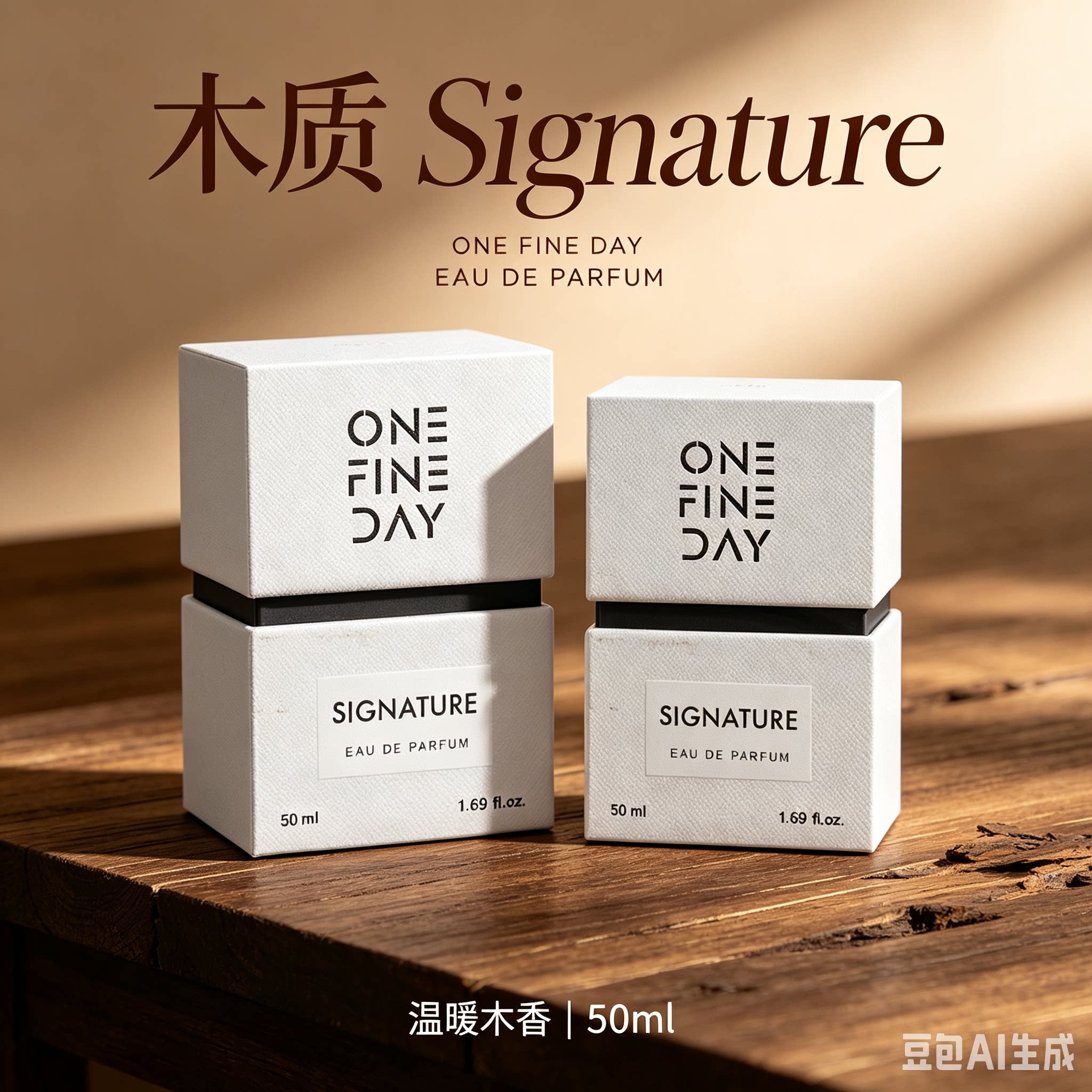 ONE FINE DAY简约白盒香水MITH高级木质Signature香通勤办公淡香